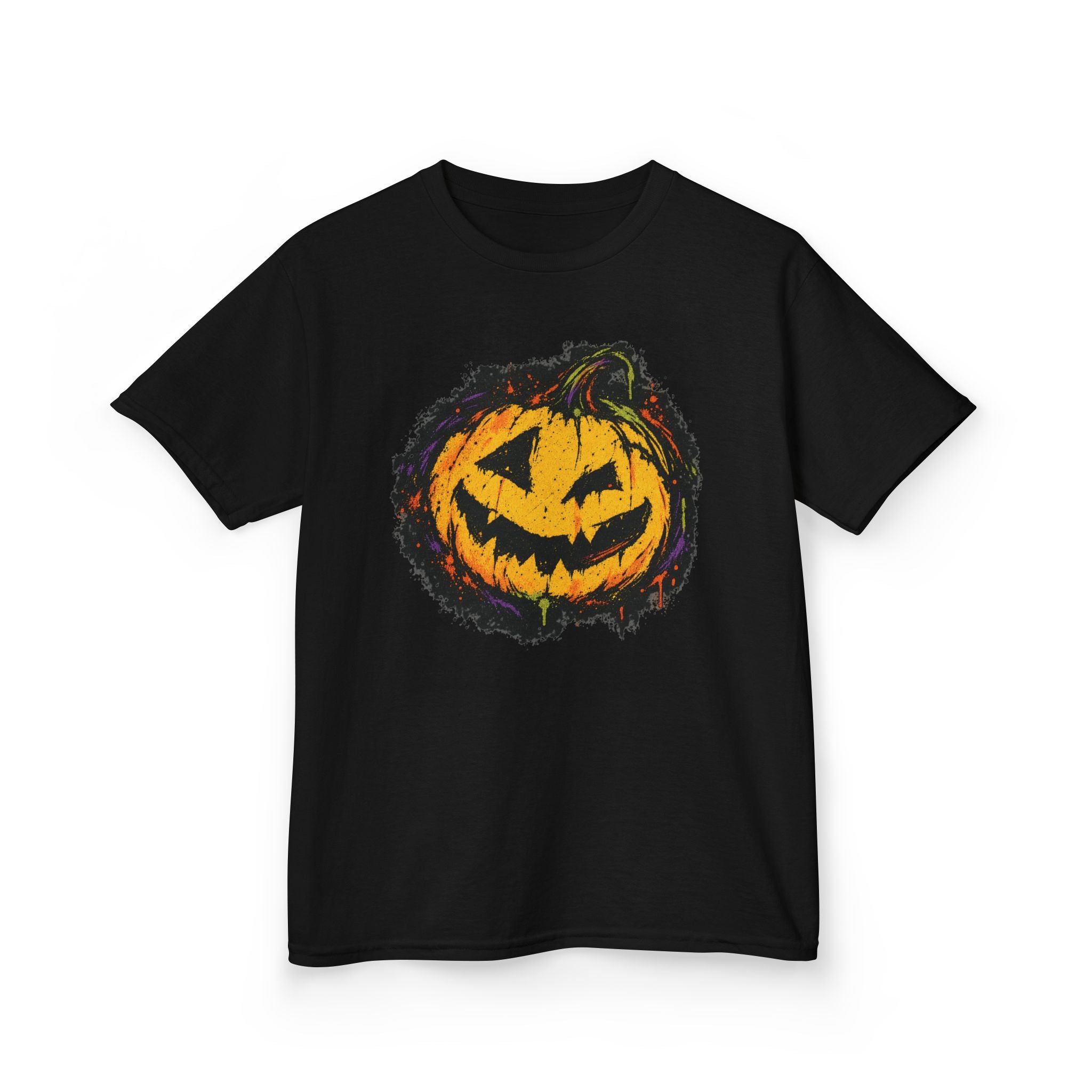 Kids Halloween Pumpkin T-Shirt — Spooky Jack-O'-Lantern Tee for Children