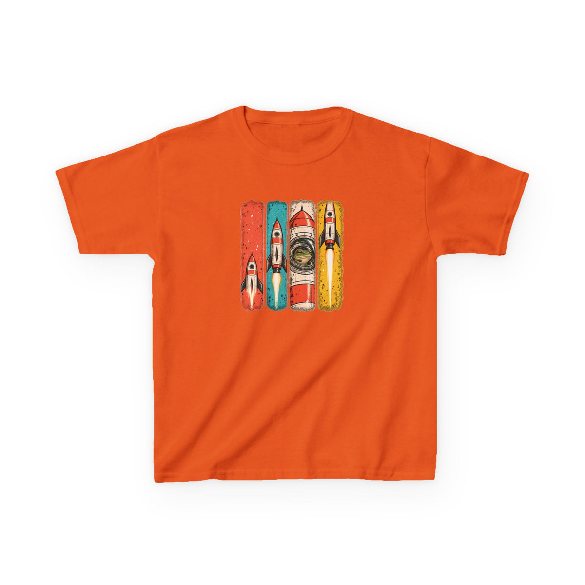 Kids Space Frog Retro Graphic Tee