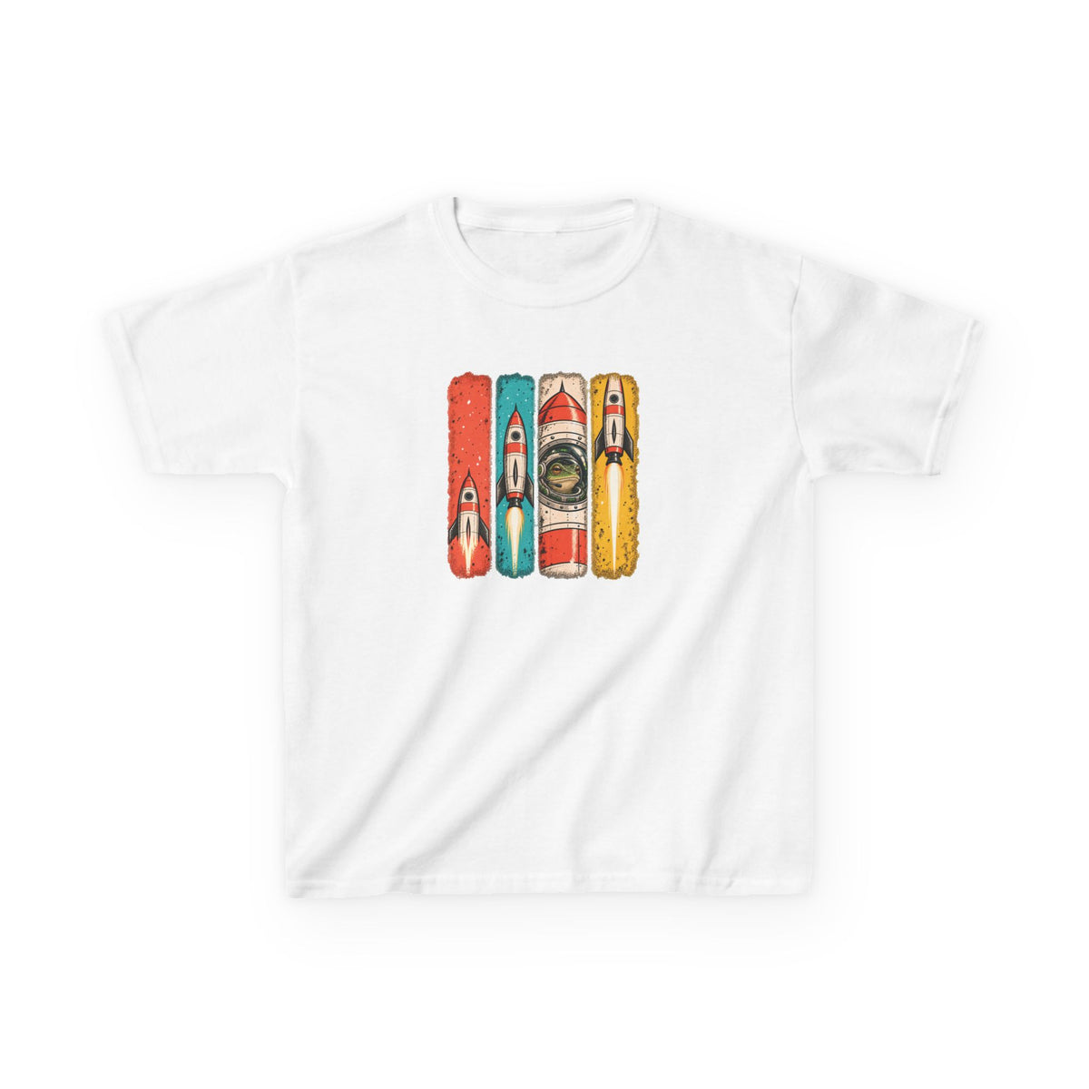 Kids Space Frog Retro Graphic Tee