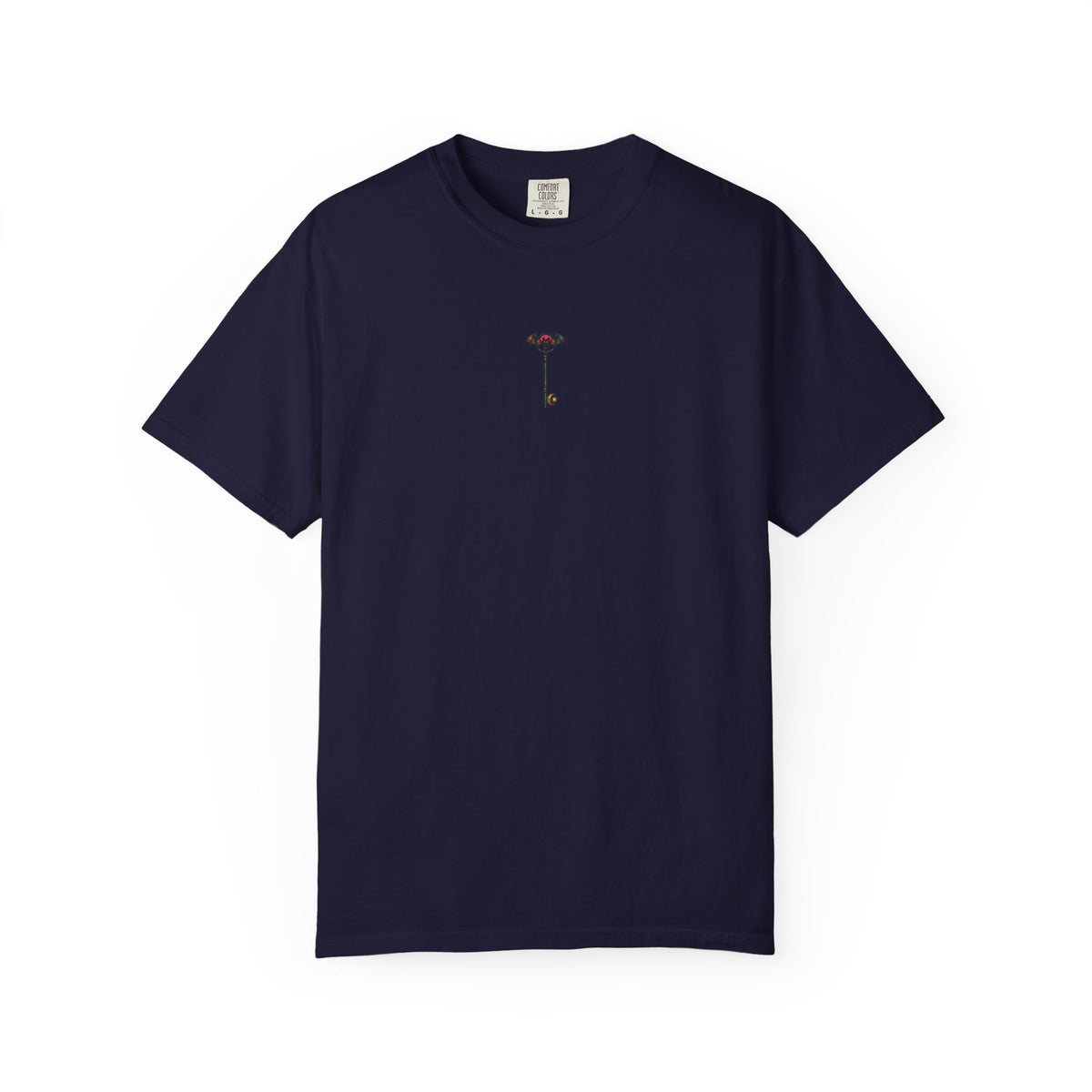 Demonic Bat Key T-Shirt — Gothic Skull Back Graphic Tee