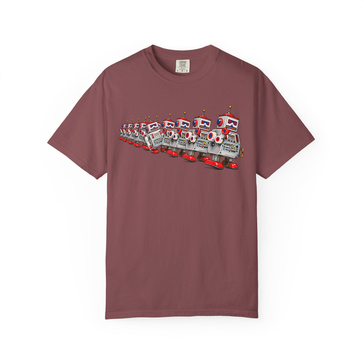 Retro Robot Lineup T-Shirt