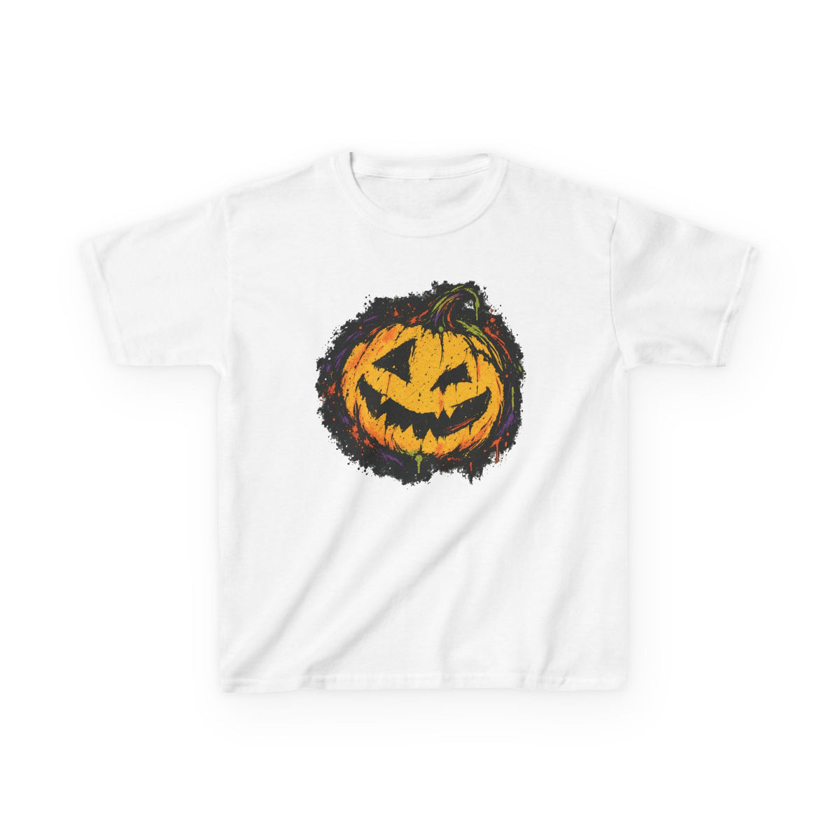 Kids Halloween Pumpkin T-Shirt — Spooky Jack-O'-Lantern Tee for Children