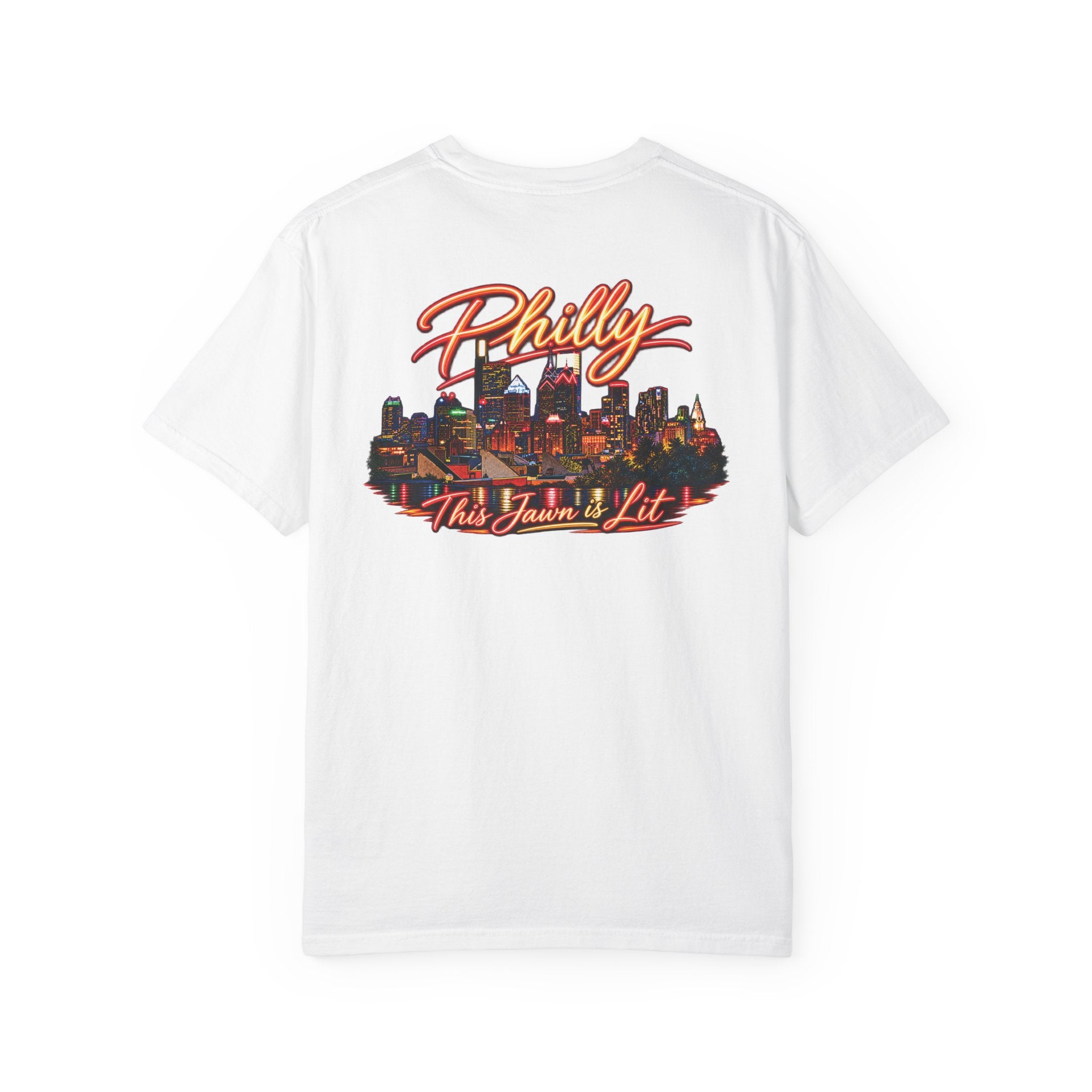 Philly Skyline T‑Shirt — 'Philly This Town's Lit' Graphic with Key Emblem