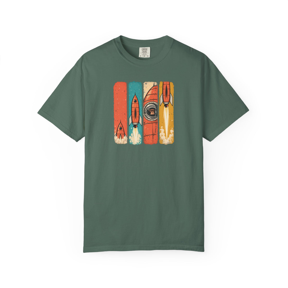 Space Monkey Rocket Ride Graphic Tee