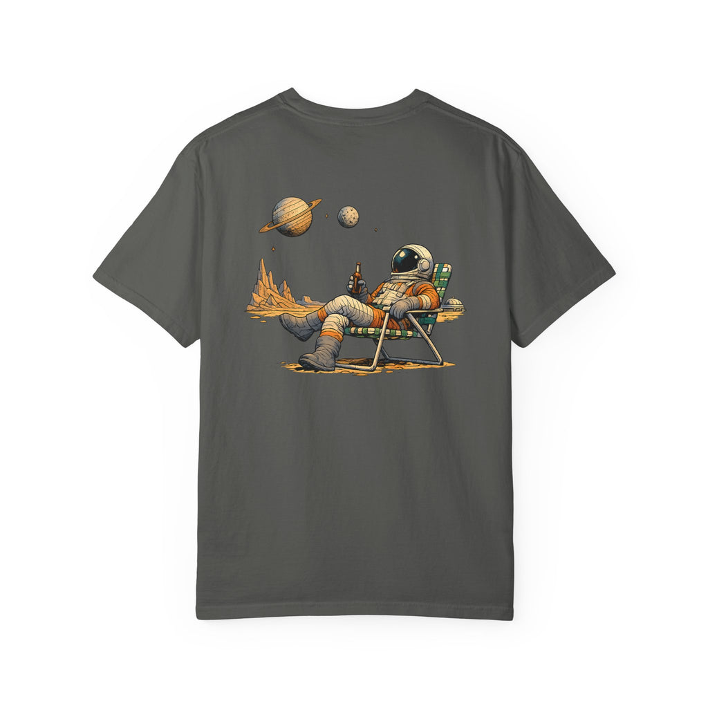 Astronaut Relaxing Tee — Space Lounge Graphic T-Shirt