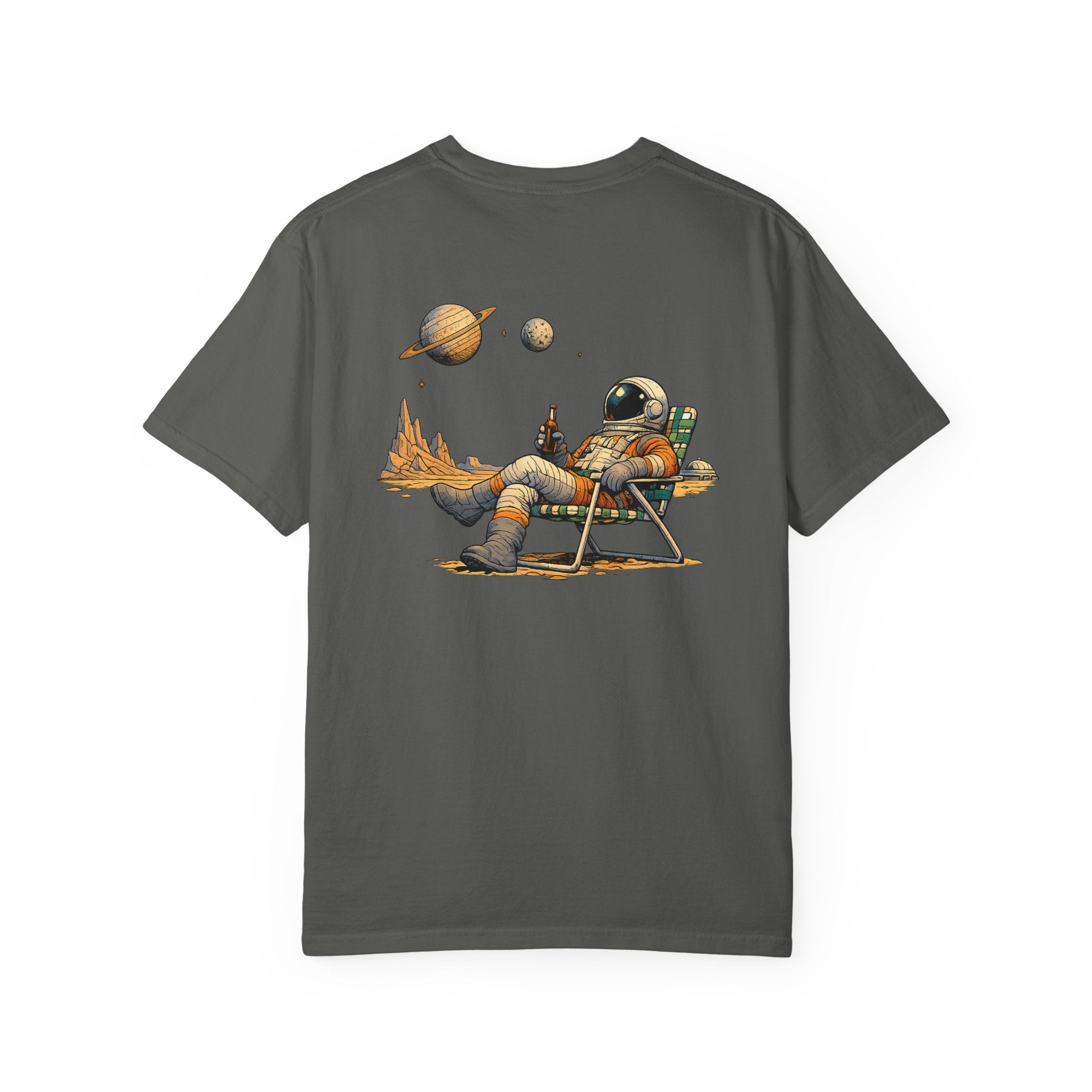Astronaut Relaxing Tee — Space Lounge Graphic T-Shirt