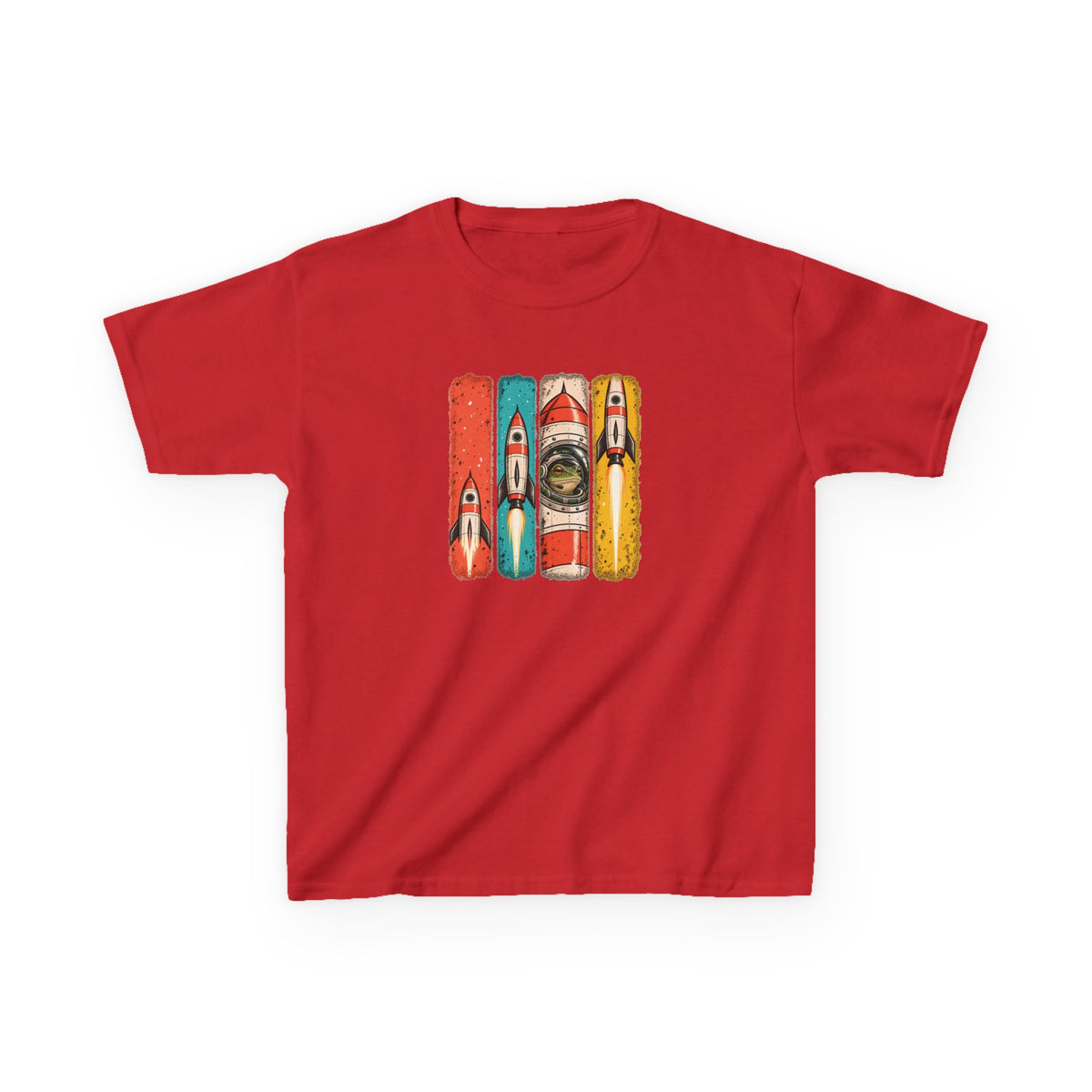 Kids Space Frog Retro Graphic Tee