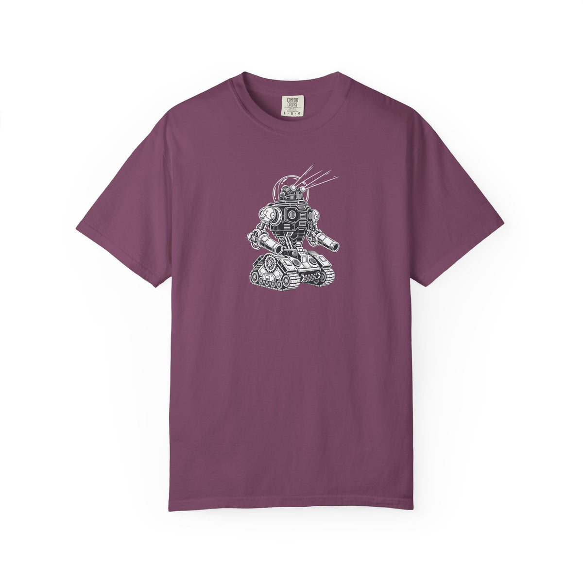 Robot Tank Illustration T-Shirt — Vintage Mech Graphic Tee