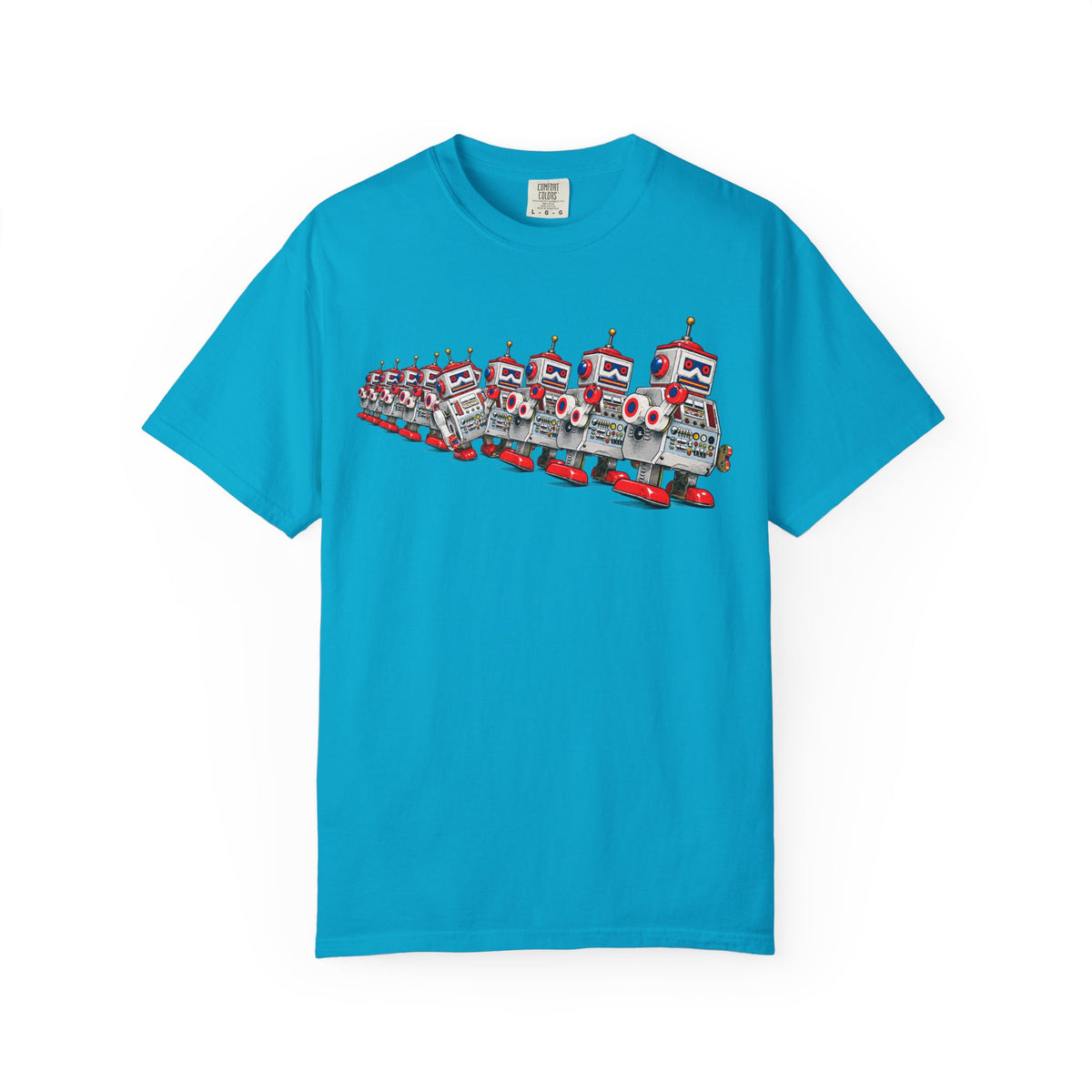 Retro Robot Lineup T-Shirt