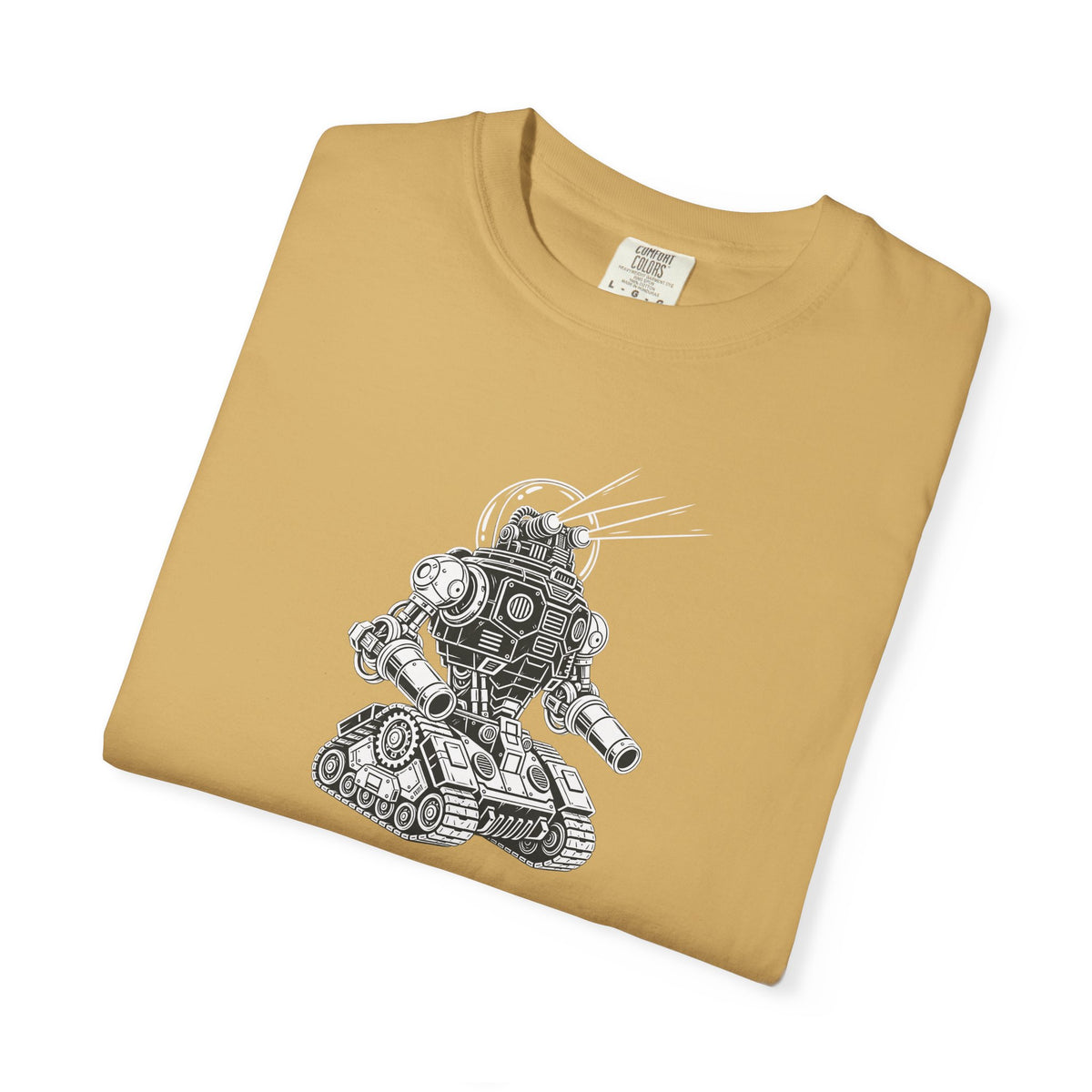 Robot Tank Illustration T-Shirt — Vintage Mech Graphic Tee