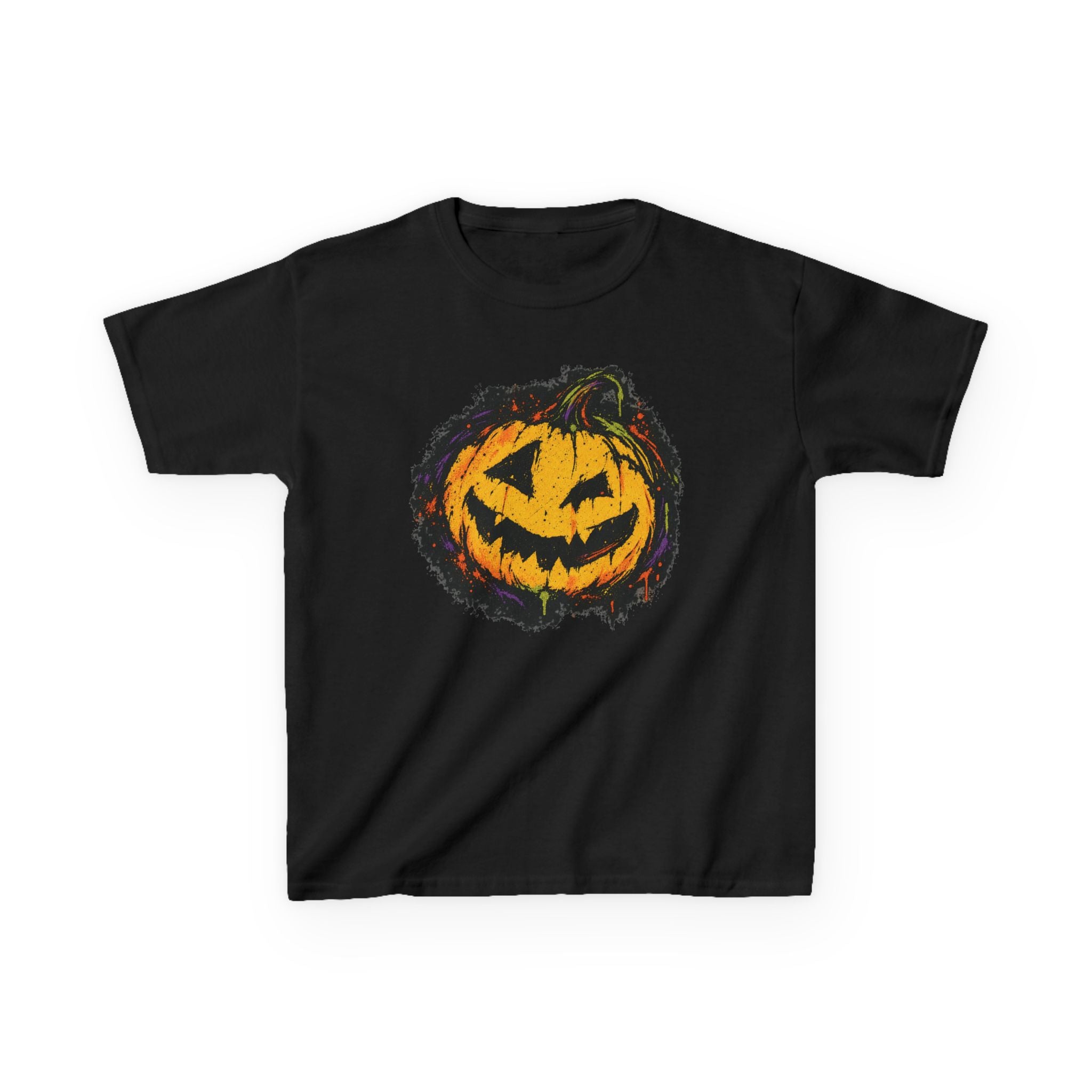 Kids Halloween Pumpkin T-Shirt — Spooky Jack-O'-Lantern Tee for Children