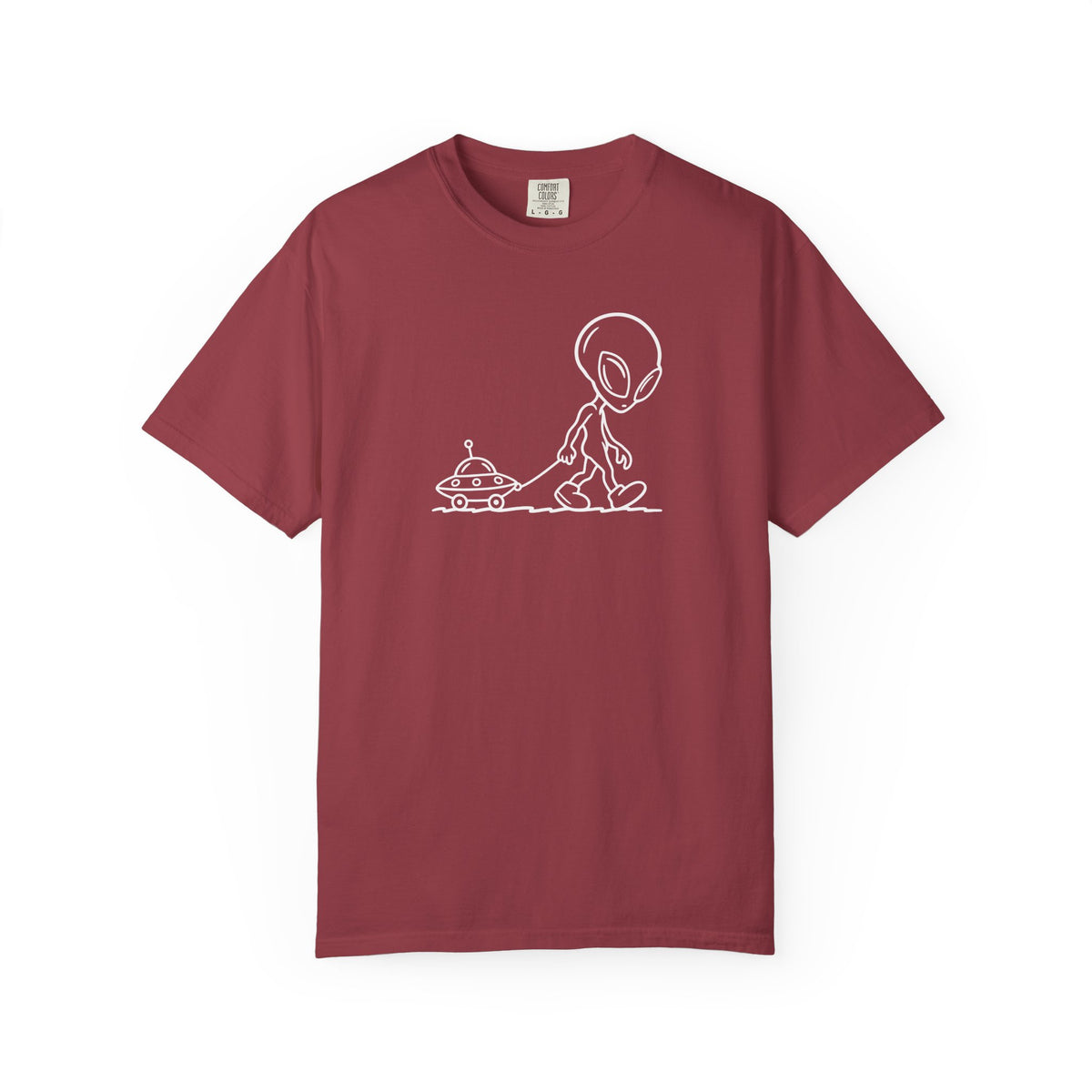 Alien Sketch T-Shirt — Minimal UFO Graphic Tee