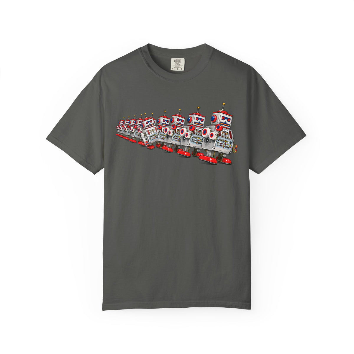 Retro Robot Lineup T-Shirt