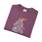 Robot Tank Graphic T-Shirt — Retro Mech Design with Laser Eyes