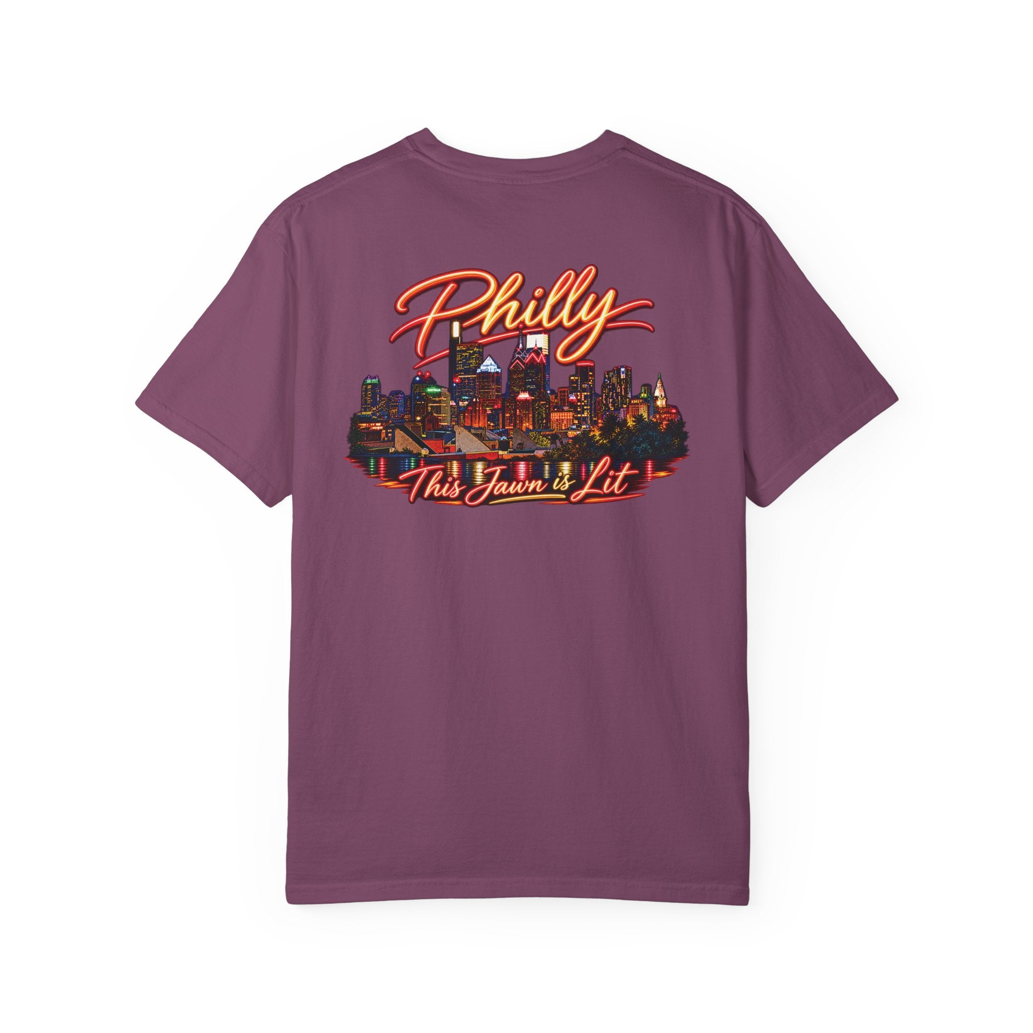 Philly Skyline T‑Shirt — 'Philly This Town's Lit' Graphic with Key Emblem