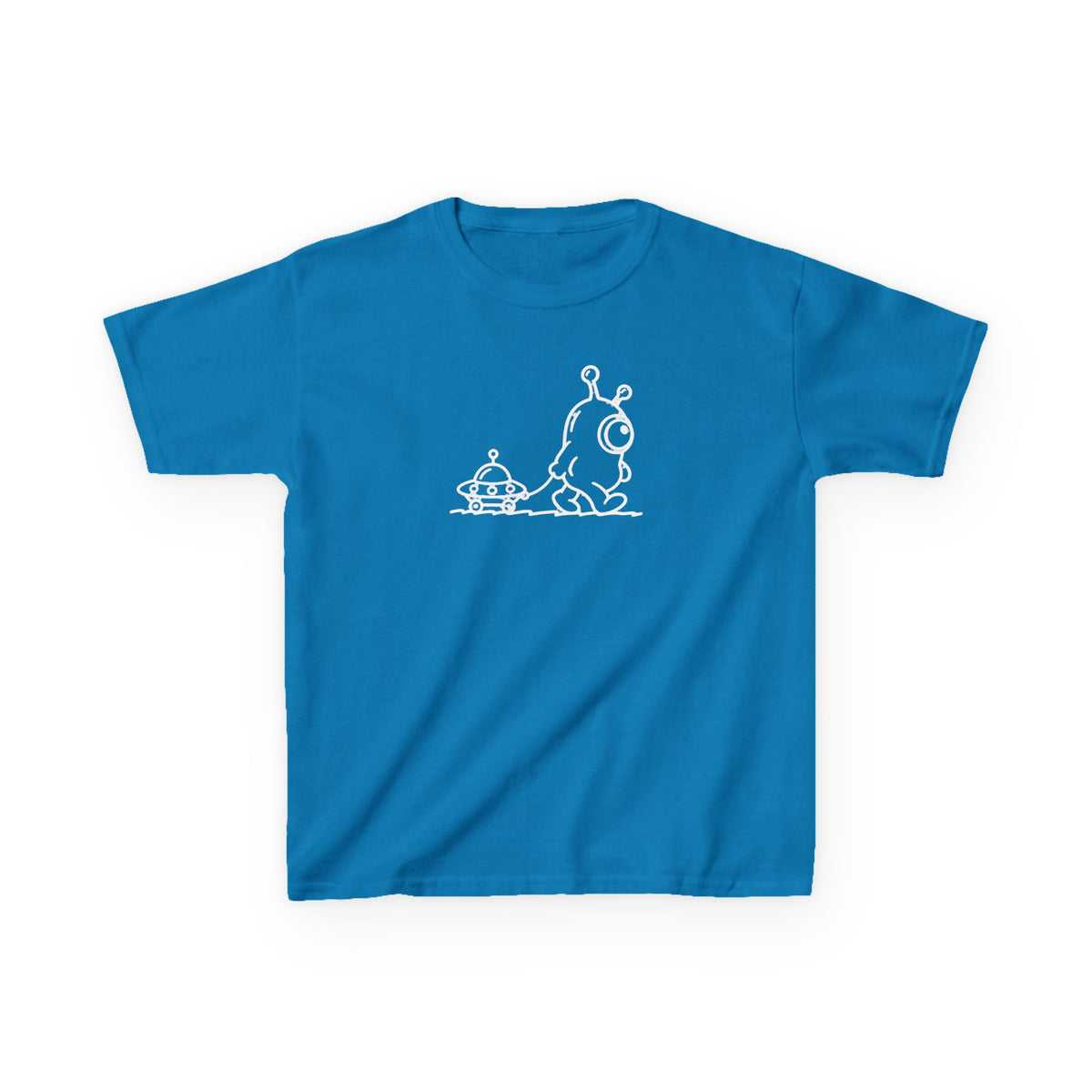 Kids Alien Snail Tee — Cute Space Creature Graphic T-Shirt