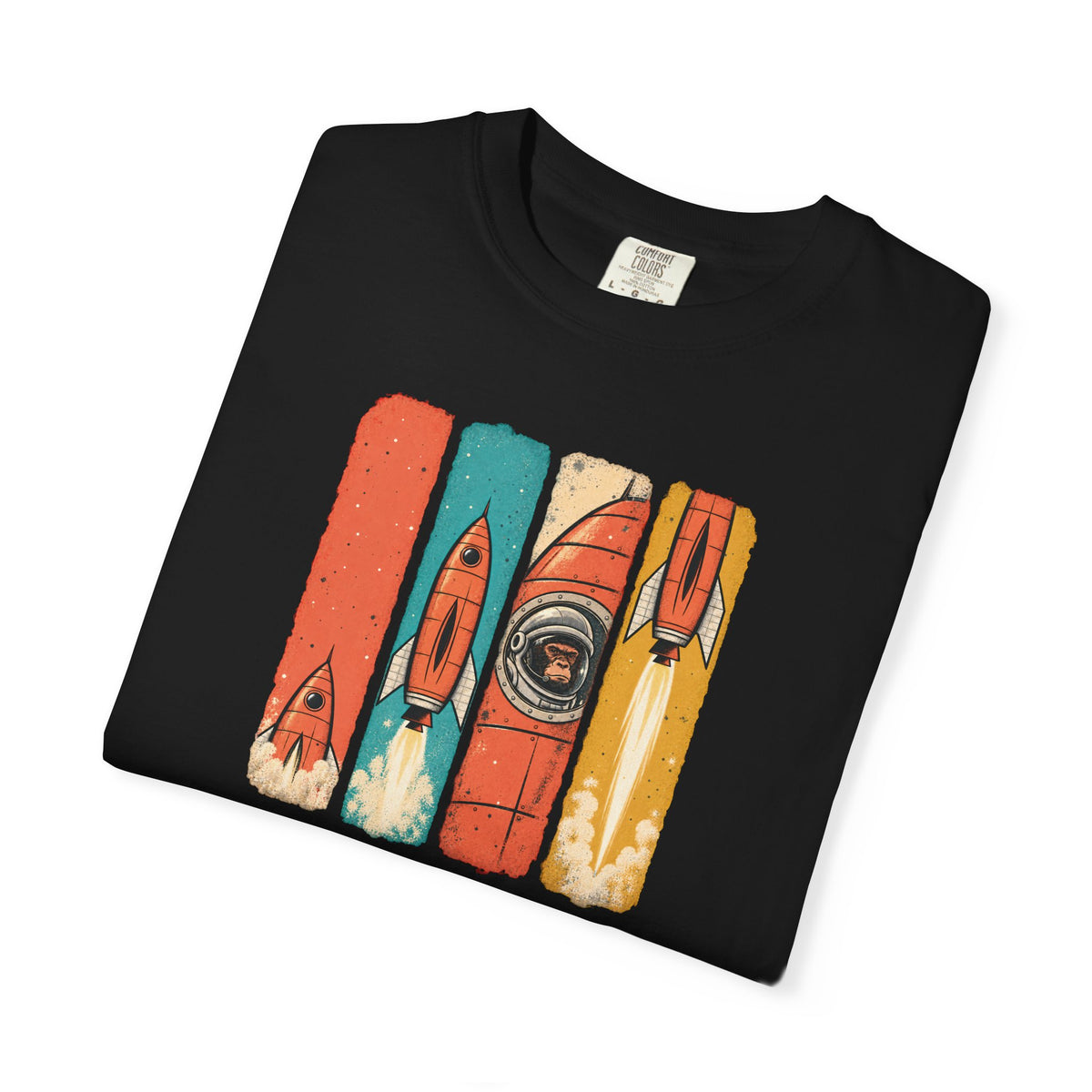 Space Monkey Rocket Ride Graphic Tee