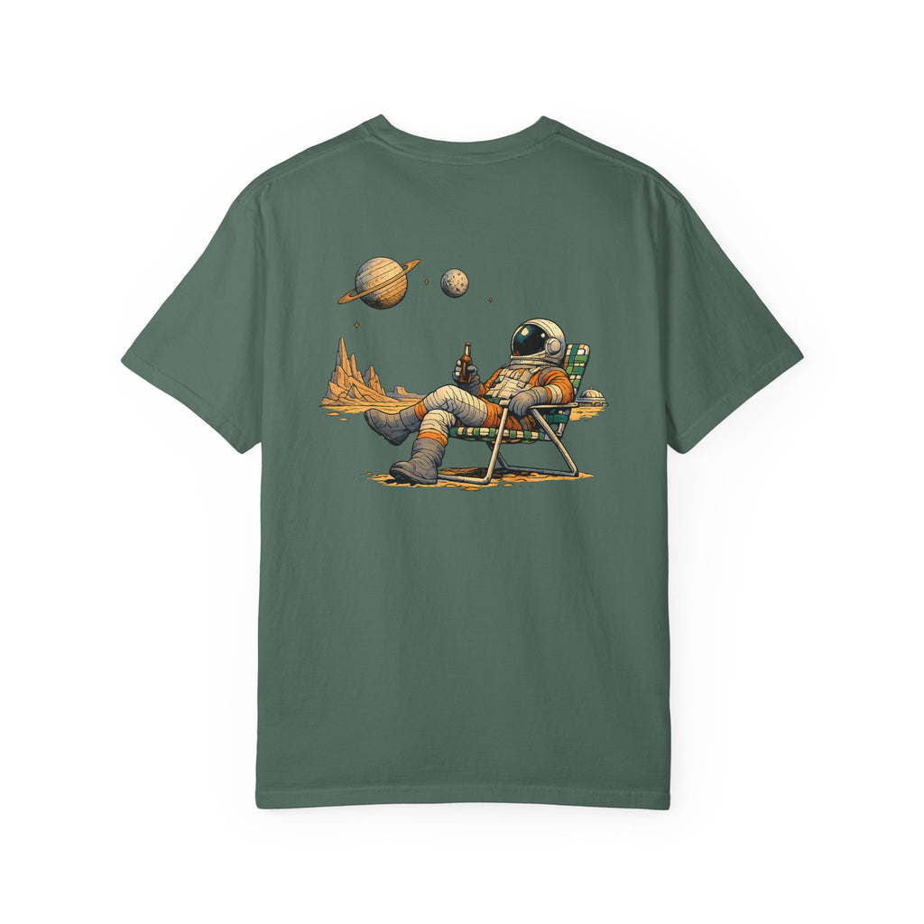 Astronaut Relaxing Tee — Space Lounge Graphic T-Shirt