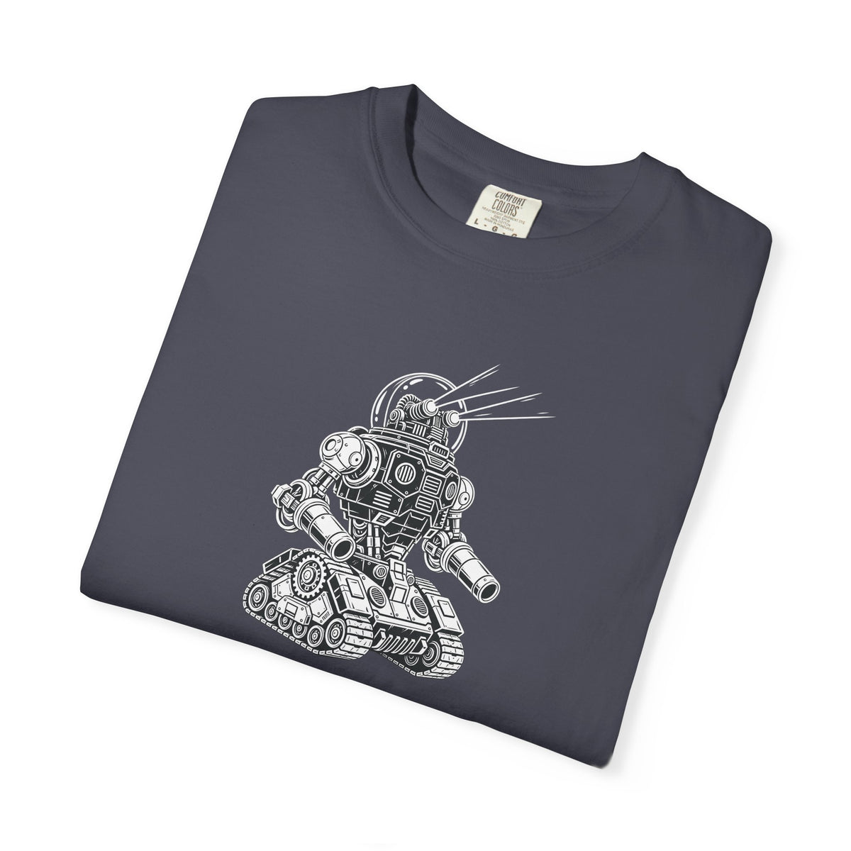 Robot Tank Illustration T-Shirt — Vintage Mech Graphic Tee
