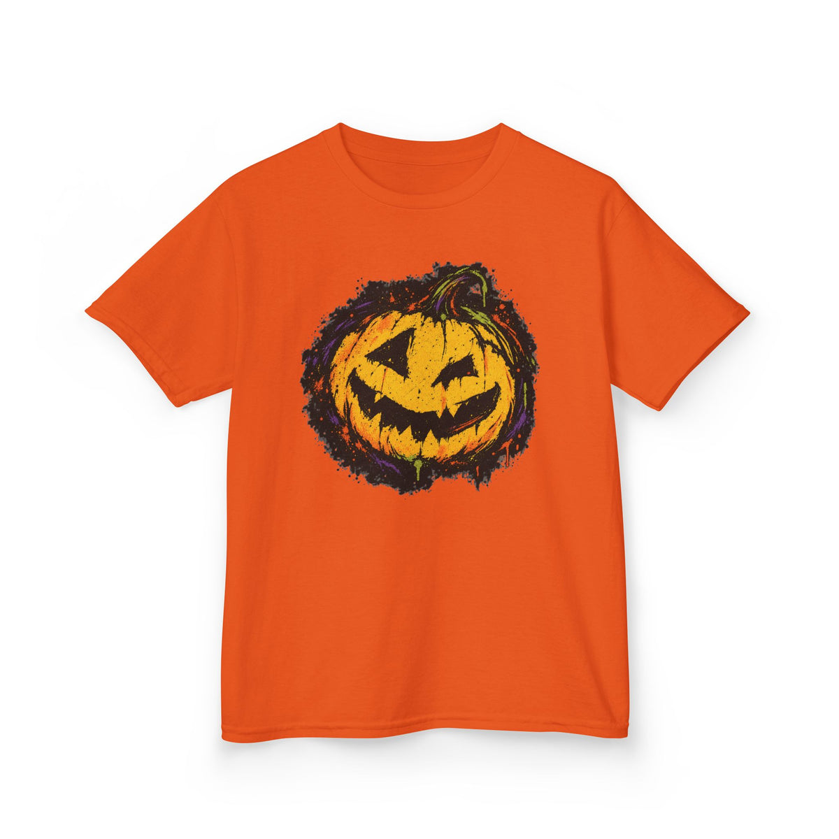 Kids Halloween Pumpkin T-Shirt — Spooky Jack-O'-Lantern Tee for Children