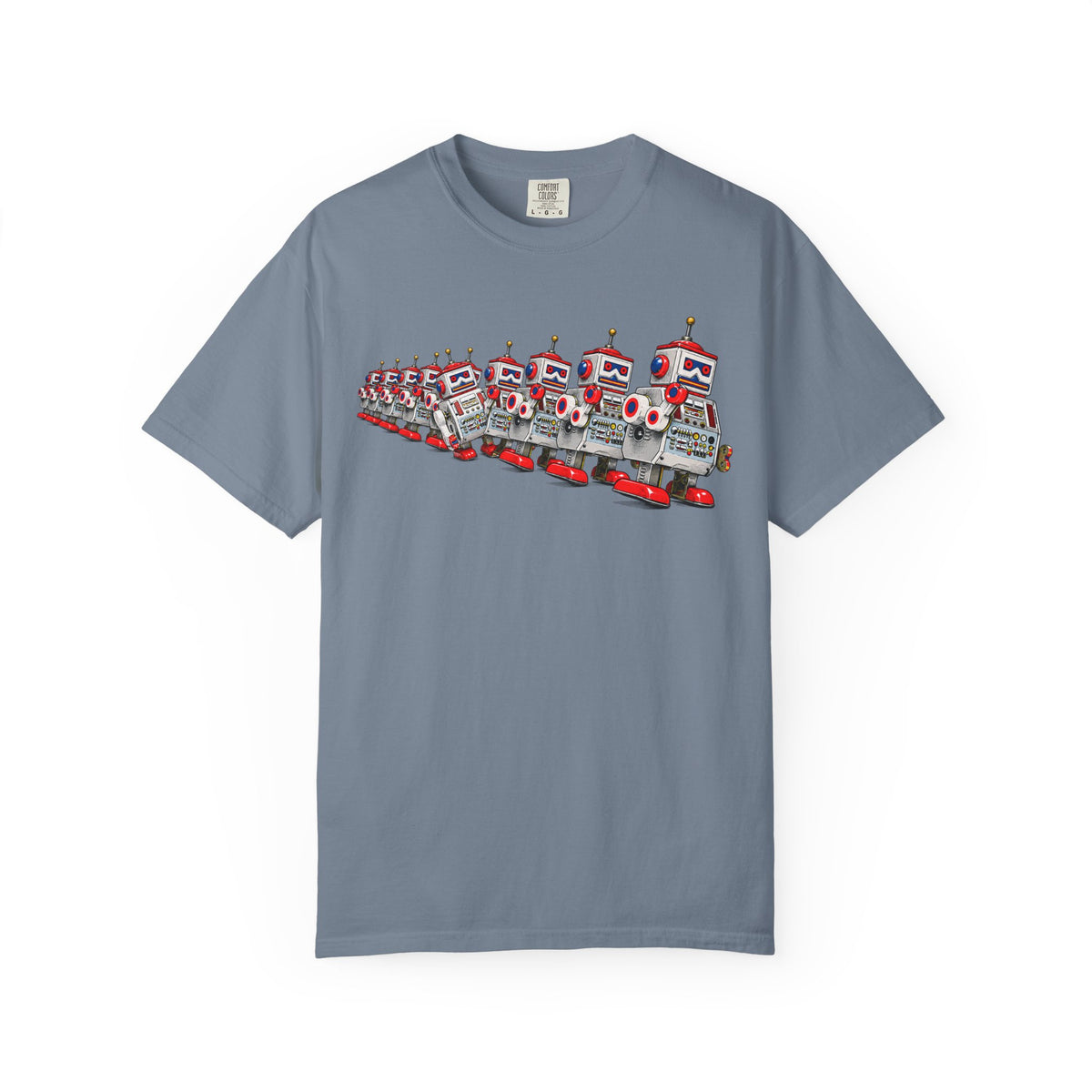 Retro Robot Lineup T-Shirt