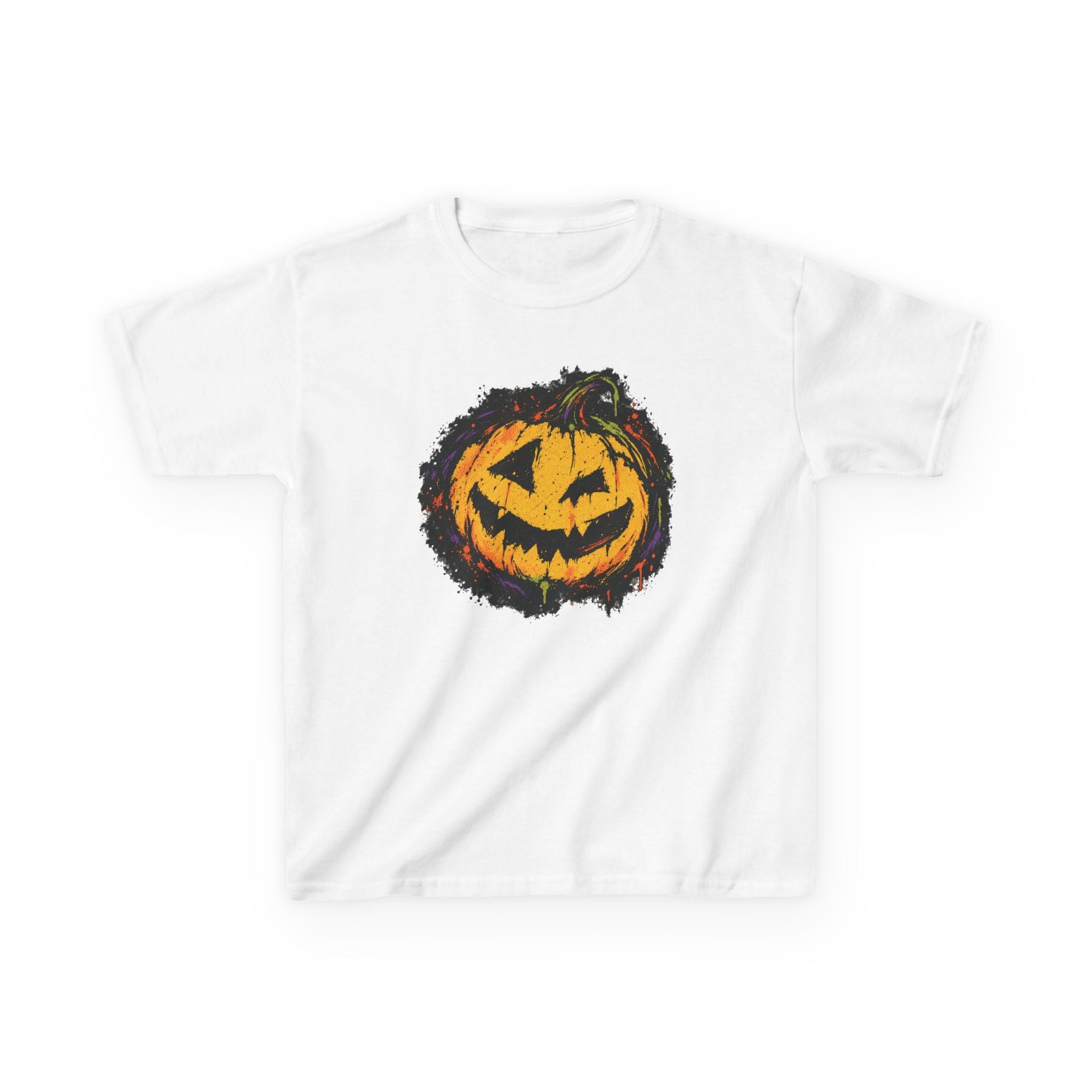 Kids Halloween Pumpkin T-Shirt — Spooky Jack-O'-Lantern Tee for Children