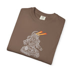 Robot Tank Graphic T-Shirt — Retro Mech Design with Laser Eyes