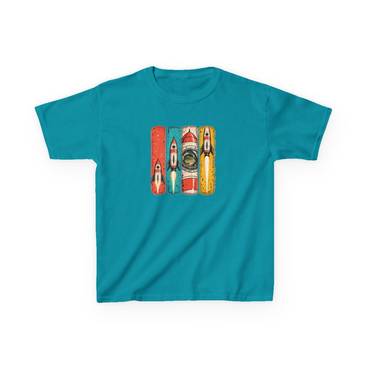 Kids Space Frog Retro Graphic Tee