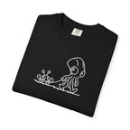 Octopus & Crab Line Art T-Shirt — Cute Minimal Marine Graphic Tee