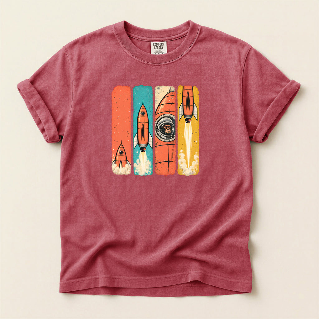 Space Monkey Rocket Tee