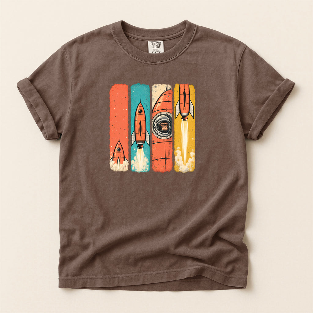 Space Monkey Rocket Tee