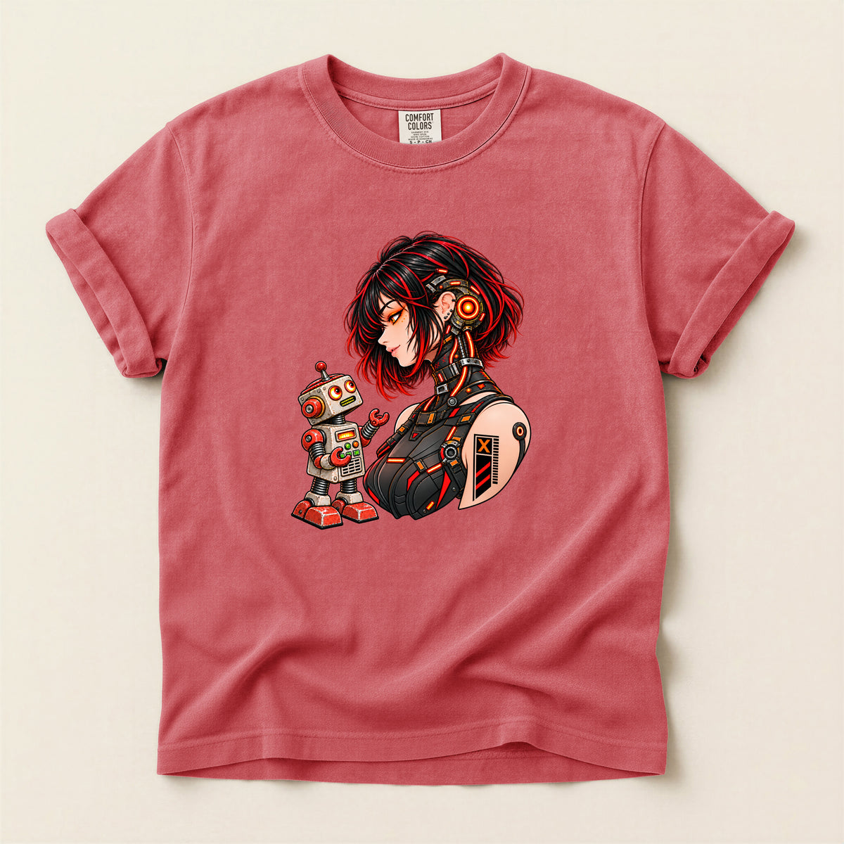 Cyborg Girl & Tin Robot Tee