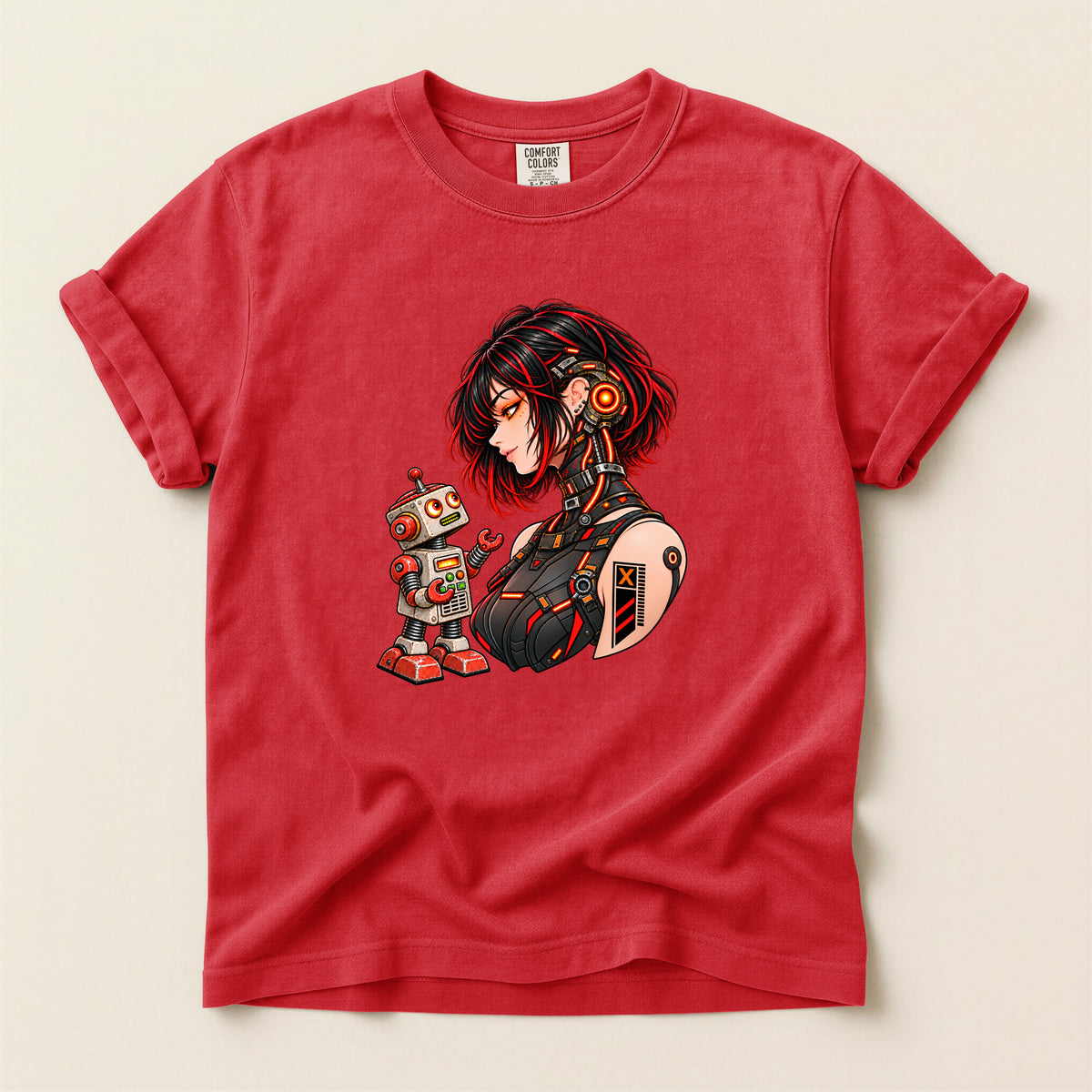 Cyborg Girl & Tin Robot Tee
