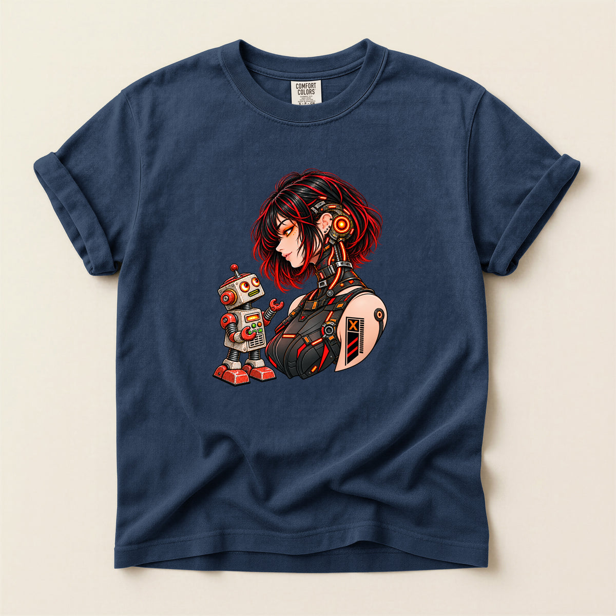 Cyborg Girl & Tin Robot Tee