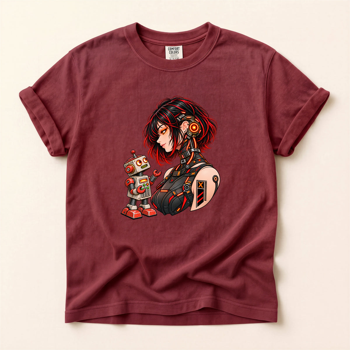 Cyborg Girl & Tin Robot Tee