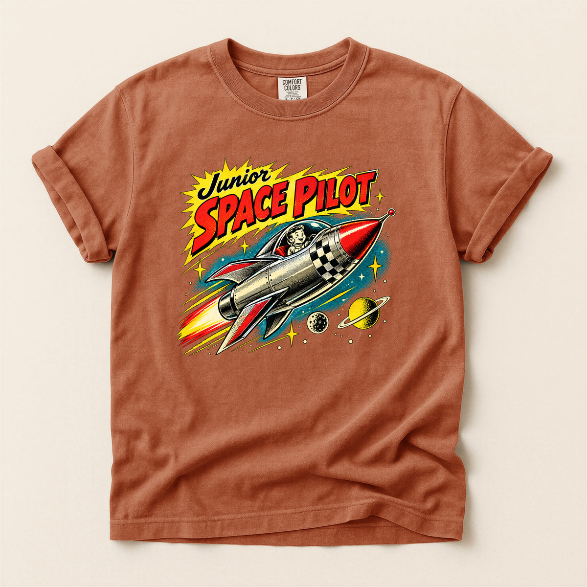Junior Space Pilot Rocket T-Shirt