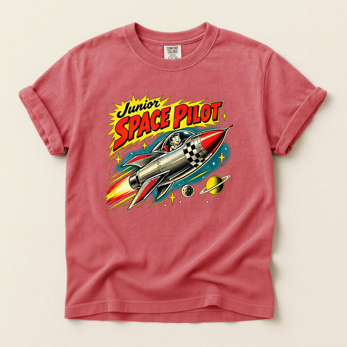 Junior Space Pilot Rocket T-Shirt