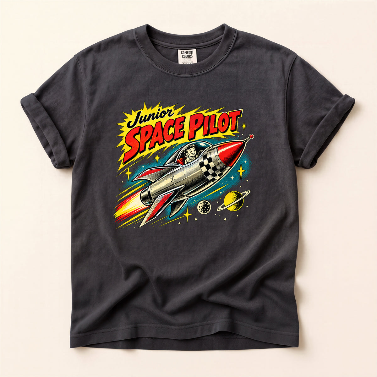 Junior Space Pilot Rocket T-Shirt