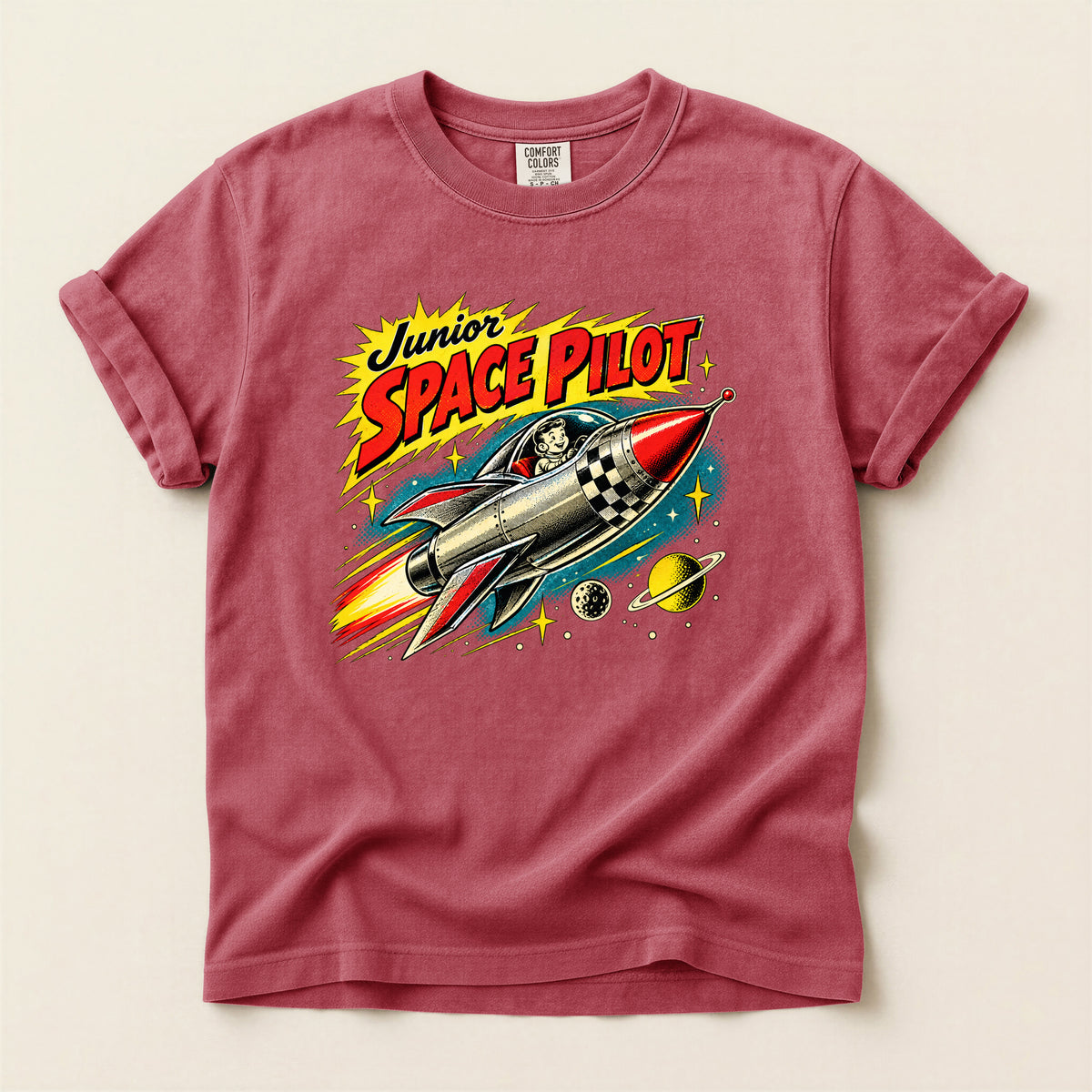 Junior Space Pilot Rocket T-Shirt