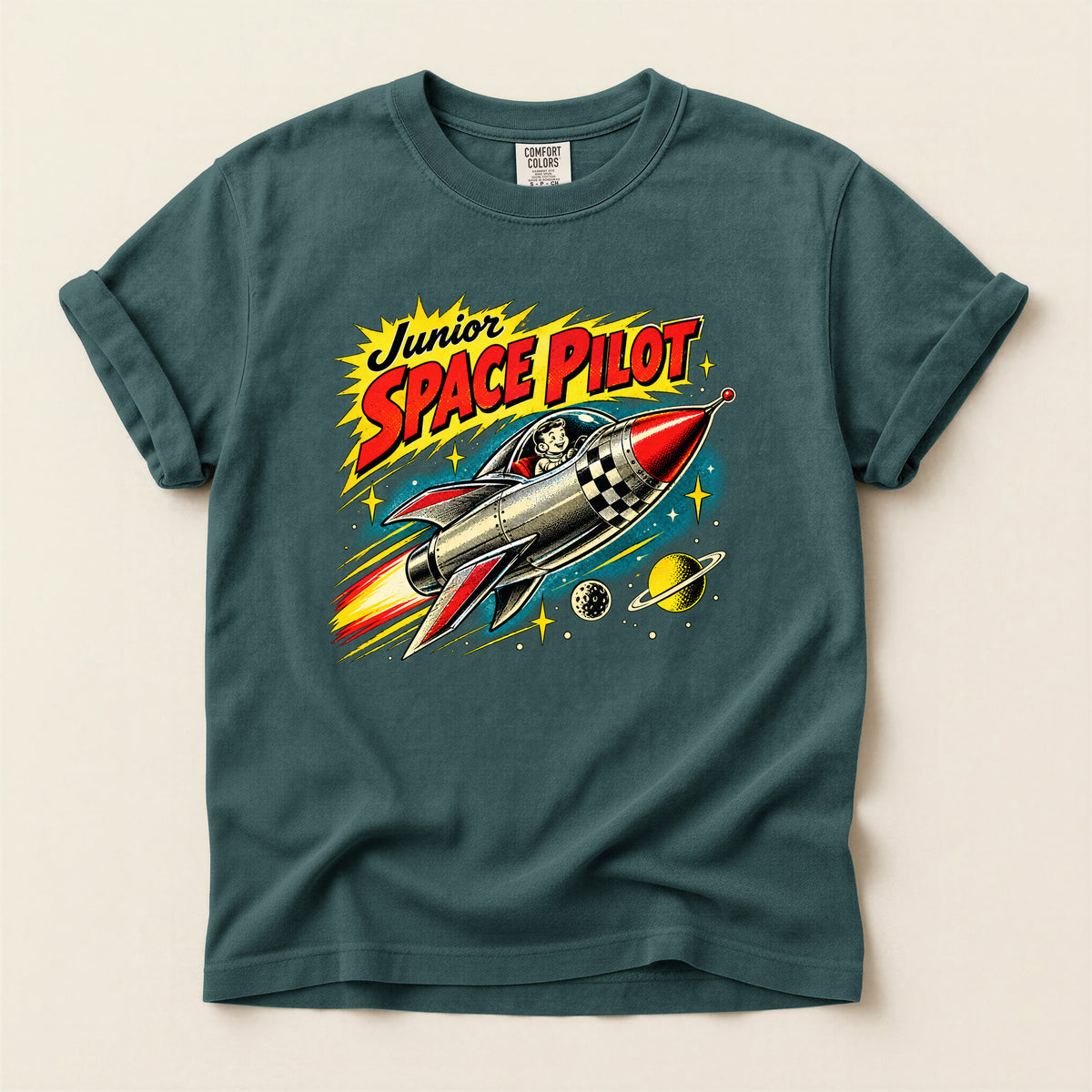 Junior Space Pilot Rocket T-Shirt