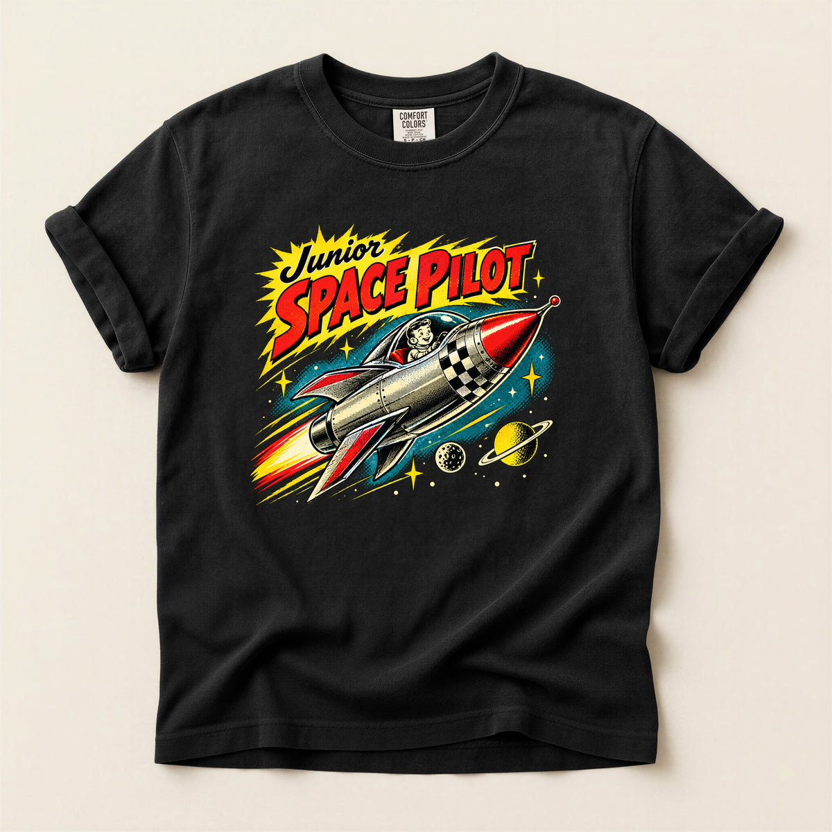 Junior Space Pilot Rocket T-Shirt