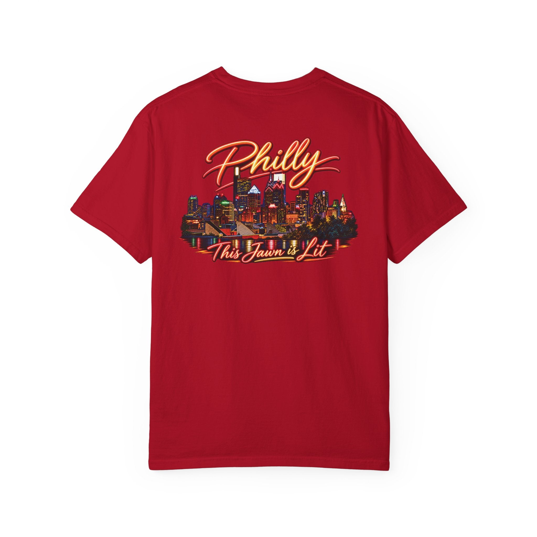 Philly Skyline T‑Shirt — 'Philly This Town's Lit' Graphic with Key Emblem