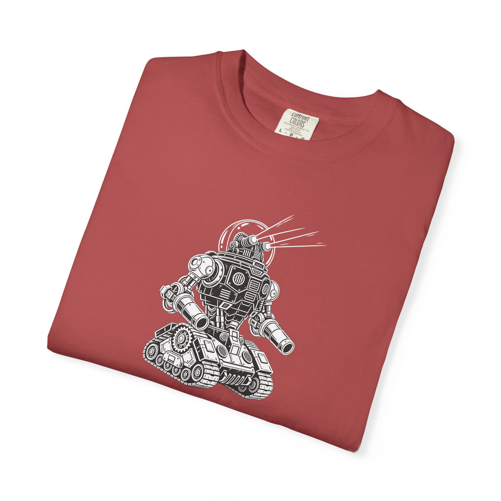 Robot Tank Illustration T-Shirt — Vintage Mech Graphic Tee
