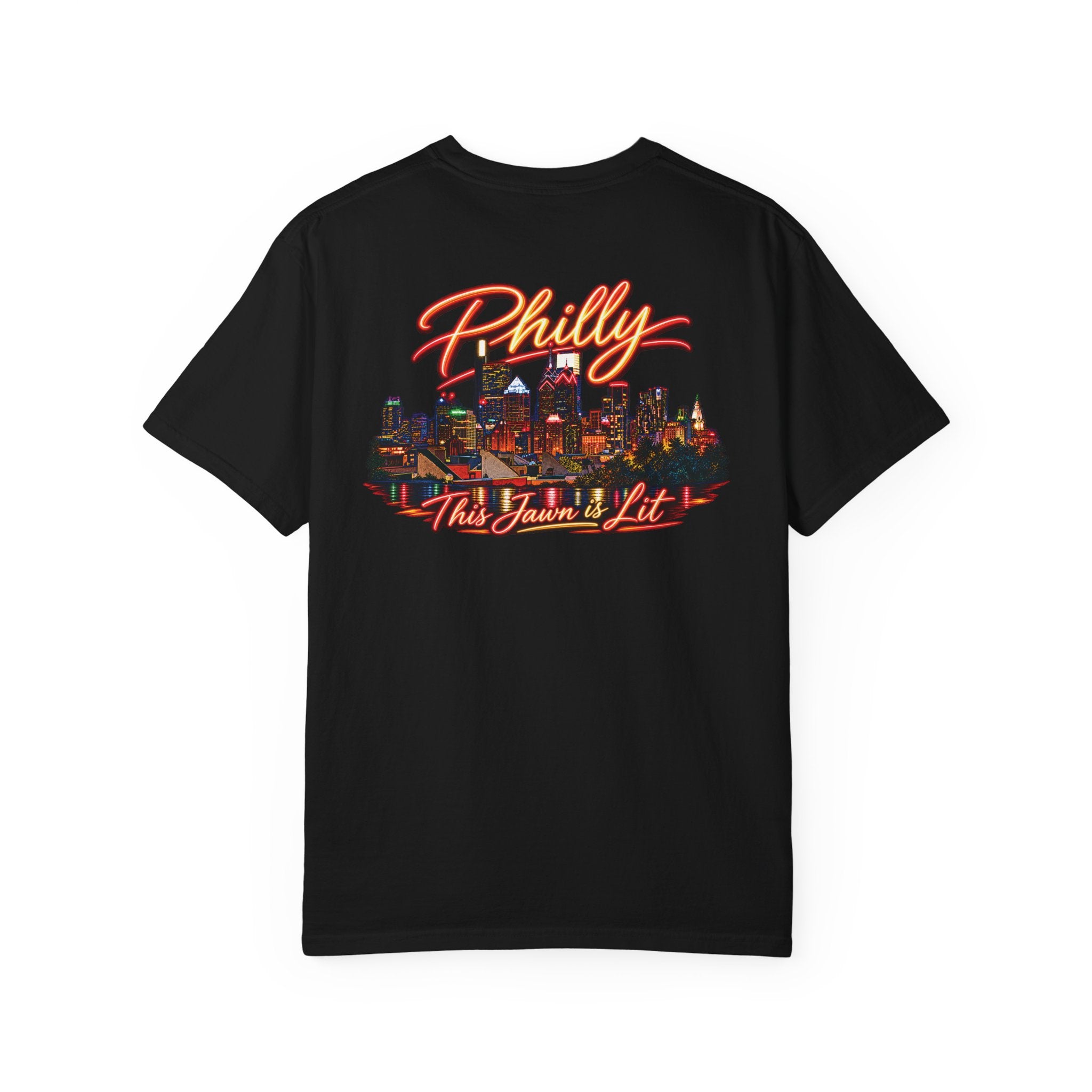 Philly Skyline T‑Shirt — 'Philly This Town's Lit' Graphic with Key Emblem