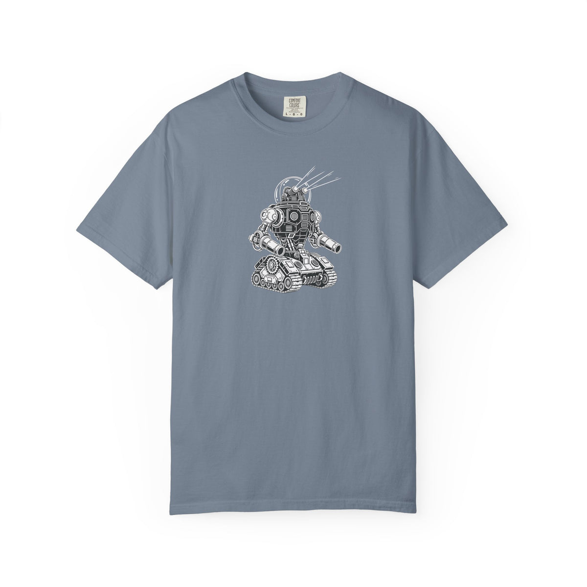 Robot Tank Illustration T-Shirt — Vintage Mech Graphic Tee