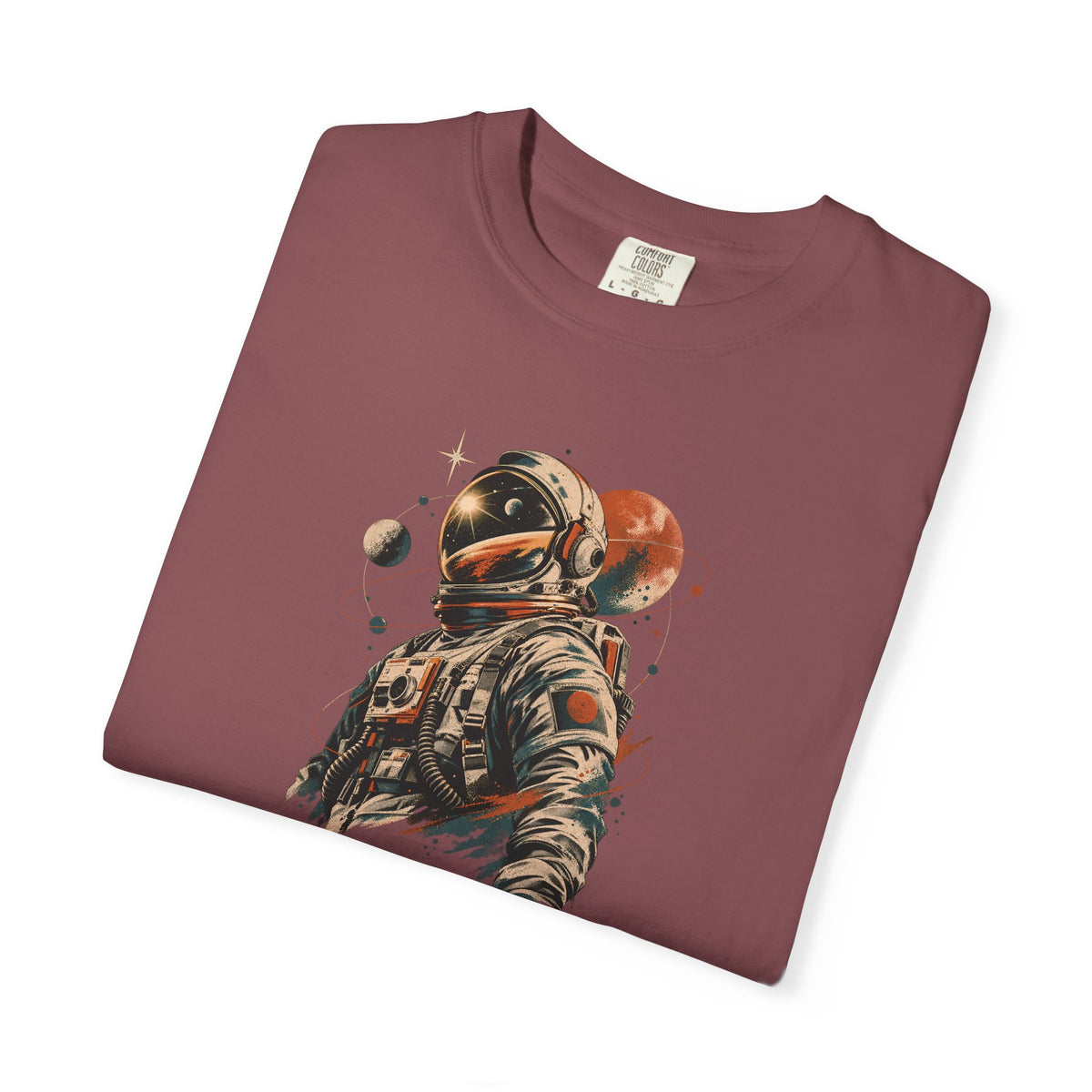 Astronaut Space Graphic T-Shirt — Vintage Planet Explorer Tee