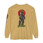 Unisex Garment-dyed Long Sleeve Halloween Biker-Wear T-Shirt
