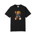 Retro Rainbow Skategirl T-Shirt — Cute 80s Skateboarding Graphic Tee