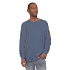 Unisex Garment-dyed Long Sleeve Halloween Biker-Wear T-Shirt