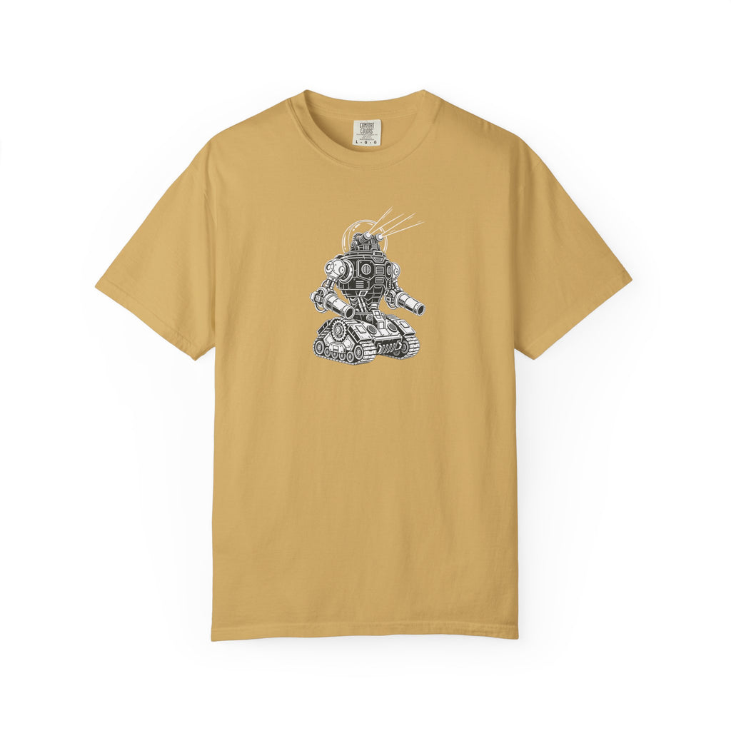 Robot Tank Illustration T-Shirt — Vintage Mech Graphic Tee